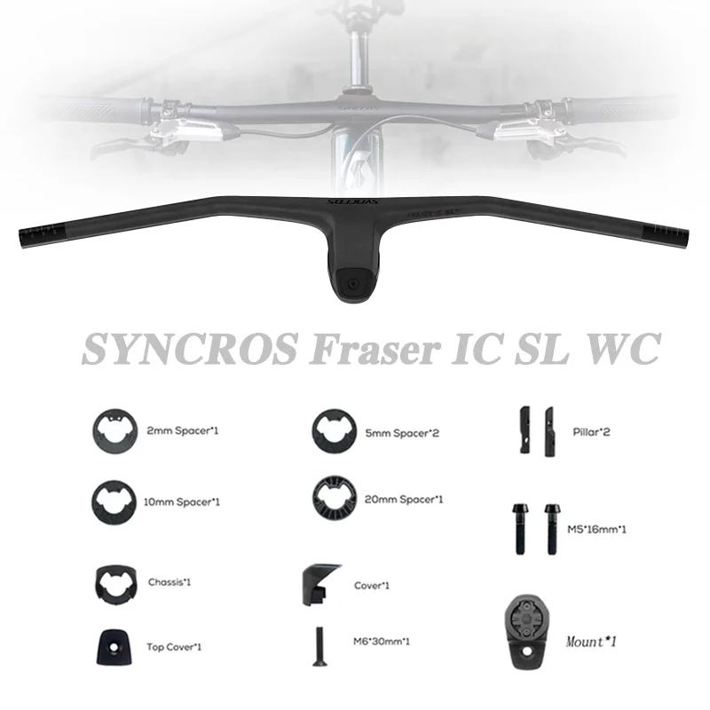 

Full Carbon SYNCROS Fraser IC SL WC -20 Degree Mountain Bike Handlebar Stem70/80/90/100mm,Matte,Diameter 28.6MM With Mount