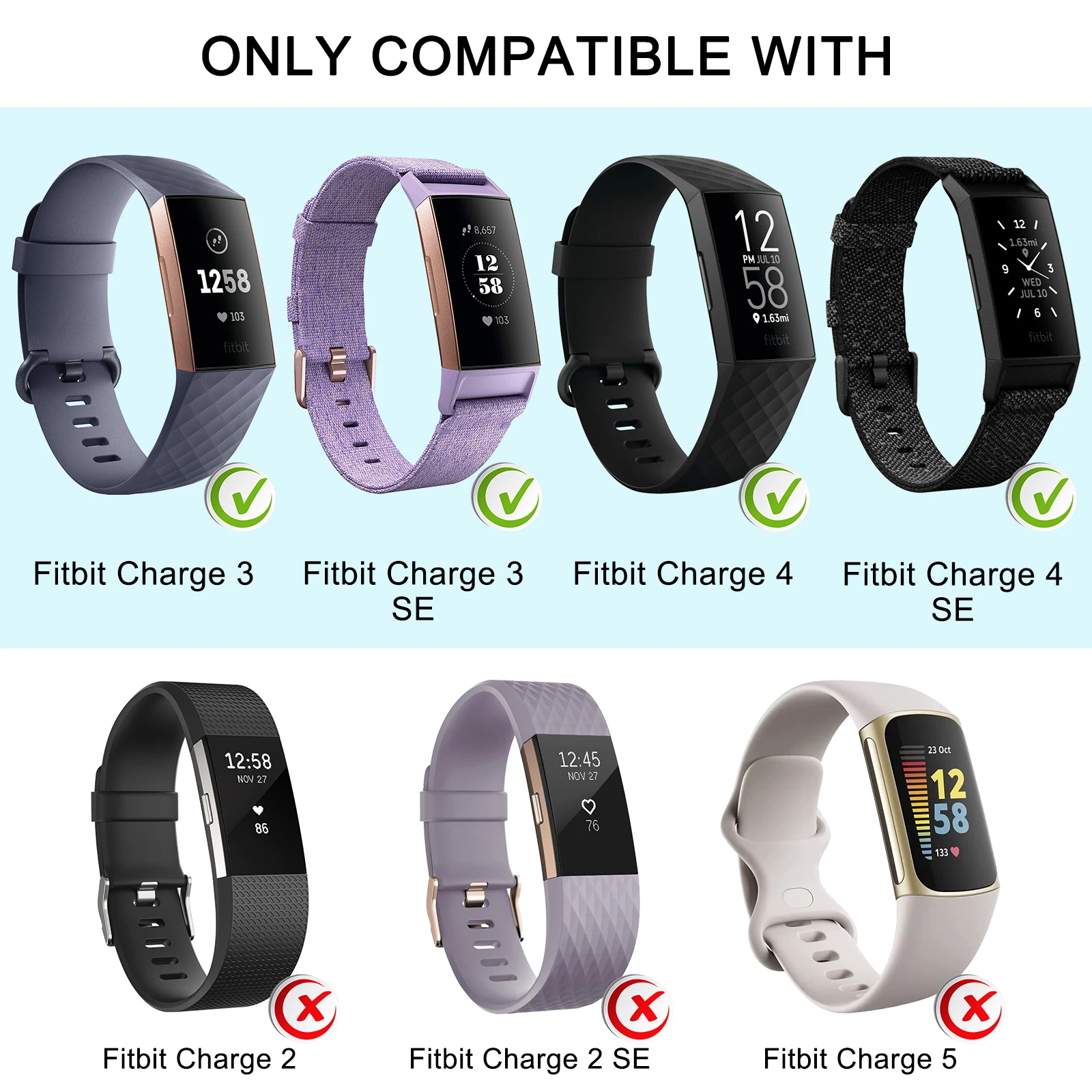 Fitbit Charge,スポーツウォッチバンド,ナイロン,fitbit Charge 4