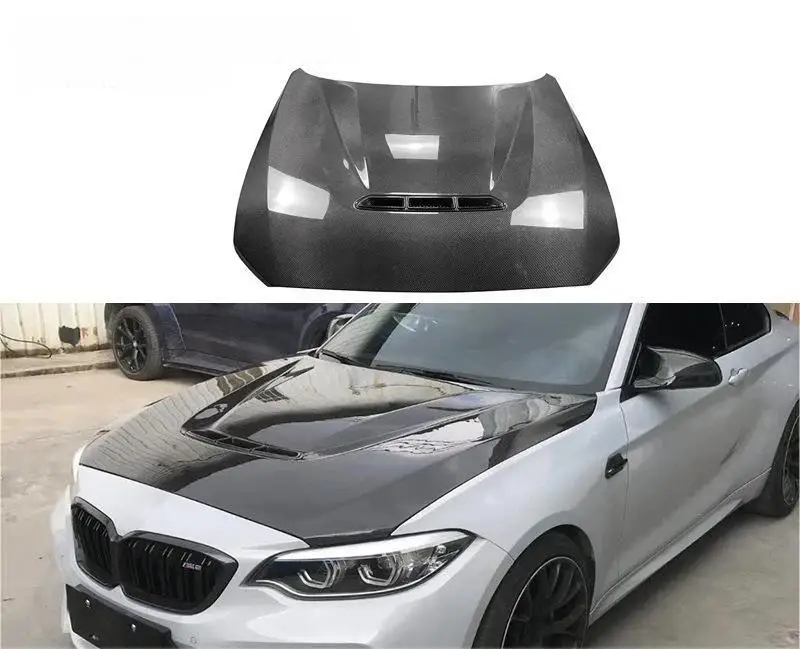 High Quality Dry or Wet Carbon Fiber Hood Front Bonnet CS Style Engine Cover Fits For BMW M2 F87 2016-2021