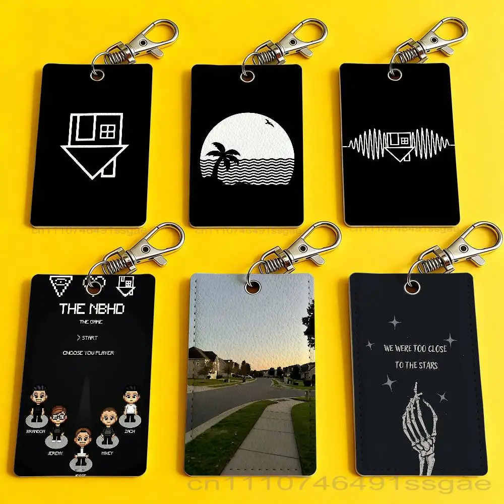 

I Love You N-Neighbourhood Card Holder Keychain Badge Holder Card Pass Hang Rope Lariat Lanyard for Key Rings Accessories Gift