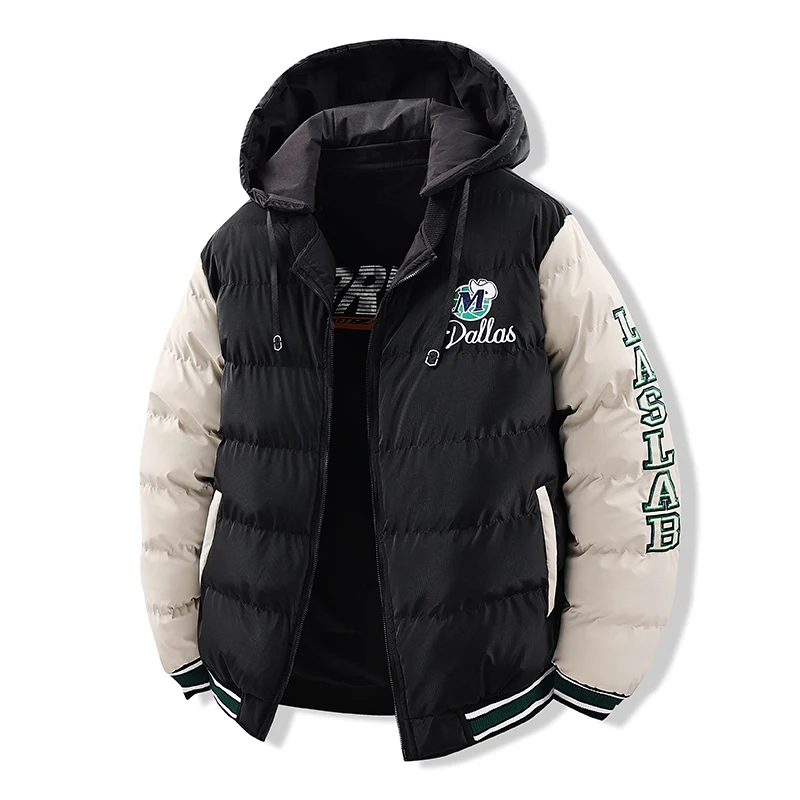 

Двустороннее носимое хлопковое пальто со съемной шляпой Цветной дизайн Blo для подростков Молодежное модное повседневное пальто