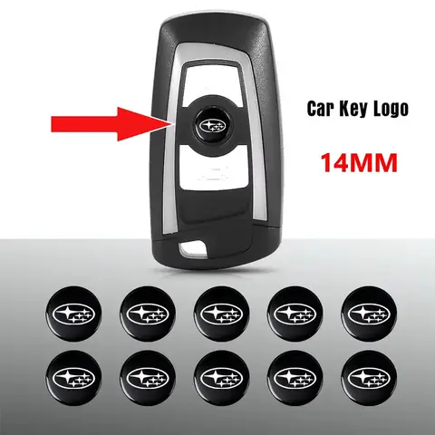 Nuovo 14 millimetri Fob Logo Dell'automobile Adesivo Per Chiave di Controllo Remoto Dell'automobile Per Subaru Impreza Legacy WRX STI BRZ Forester Ascent Levorg XV