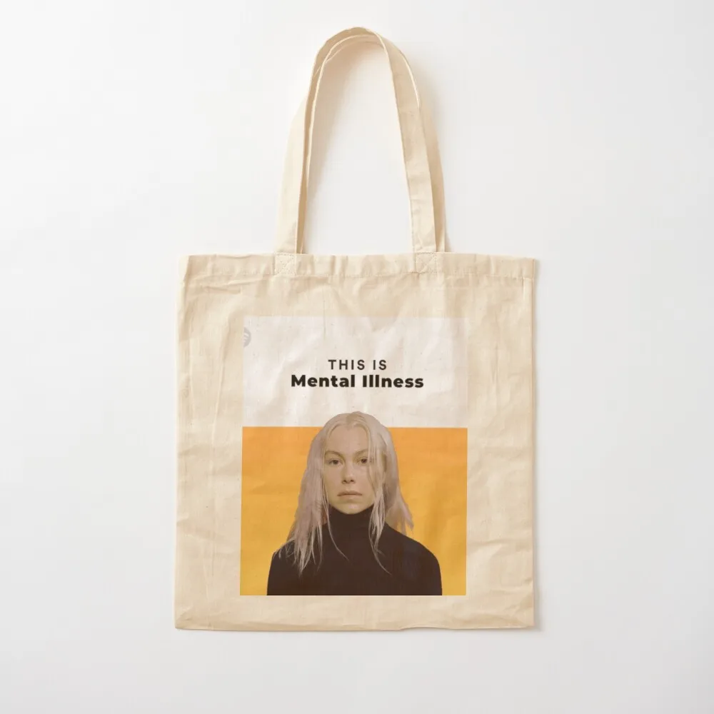 

Phoebe Bridgers Tote Bag great bag cute tote bag large size bags Fabric Canvas Tote