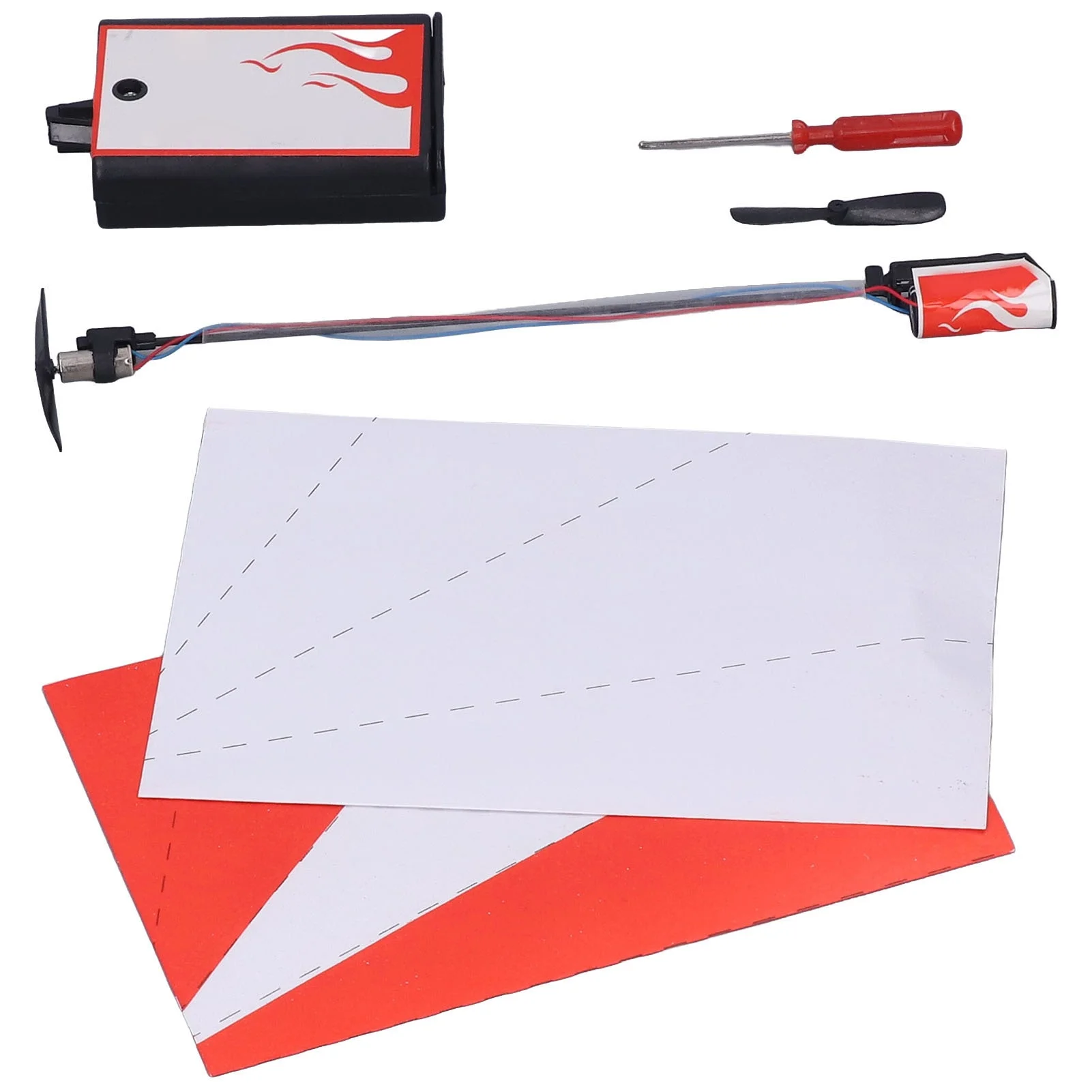 Electric Paper Plane Collision Prevention Electric Motor Paper Airplane Folding DIY Paper Aircraft Toy