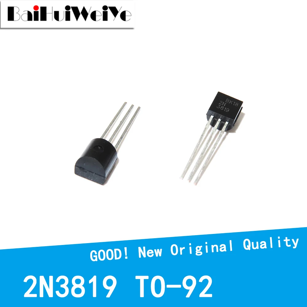 10PCS/LOT 2N3819 3819 25V 100MA N-channel Field-Effect Transistor New Good Quality Chipset