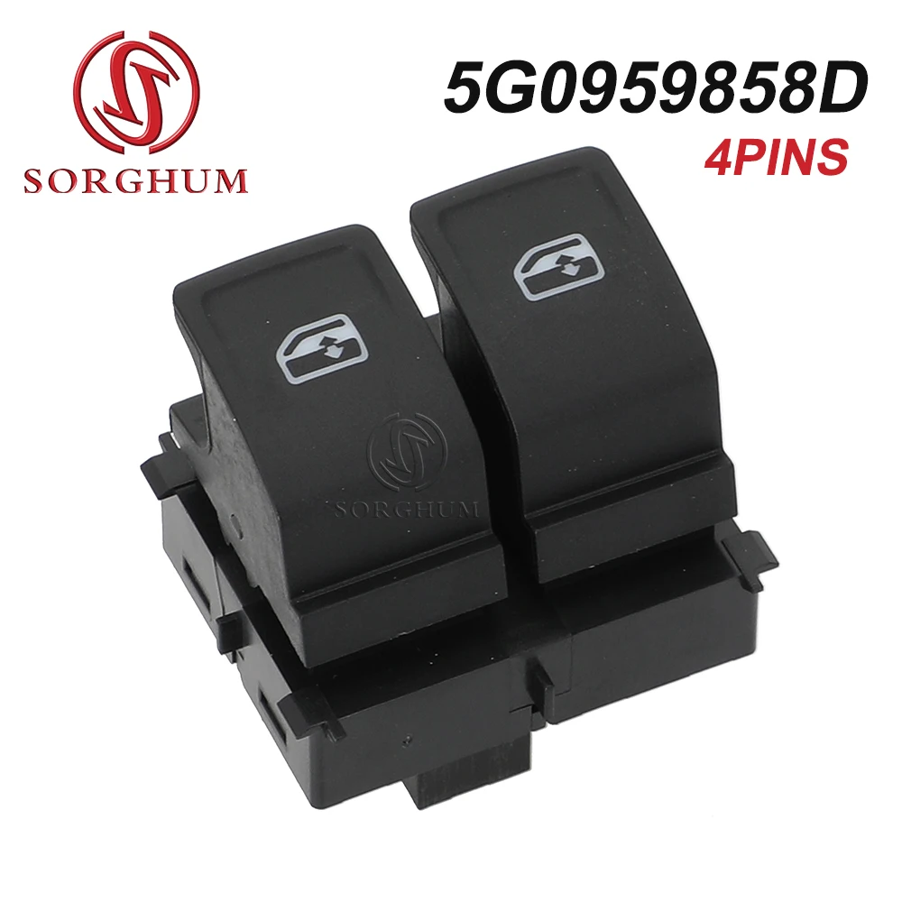 SORGHUM 5G0959858B 5G0959858D Power Window Button Lifter Control for Skoda Scala Kamiq for VW Crafter Golf Transporter Multivan