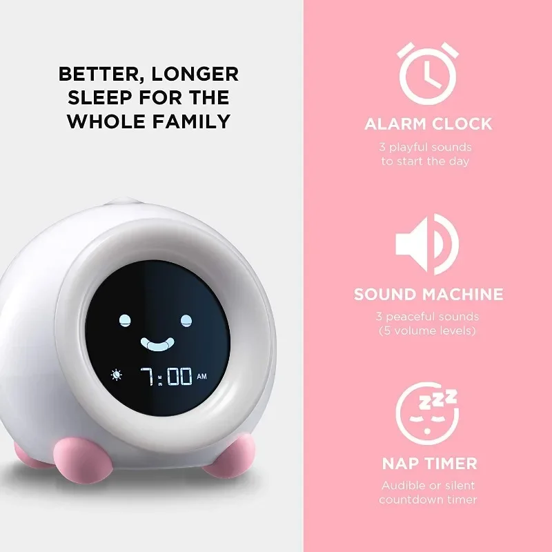 Kanlong Trainer Alarm Clock Night smart home lights for kids room Sleep Sounds Machine