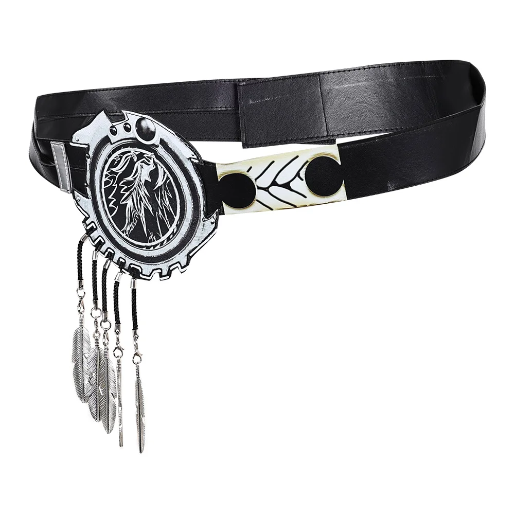 Male Sephiroth Cosplay Game Final Cos Fantasy Belt Waistband Men Belts Men Adult Halloween Carnival Party Costume Accessories