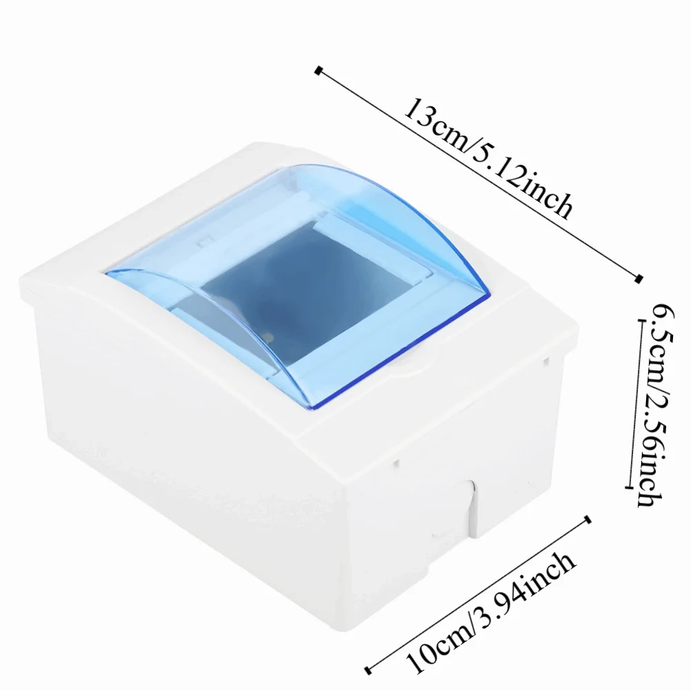 3-4 Ways Distribution Box Plastic Wall Mounted Circuit Breaker Distribution Box Transparent Cove Wall Distribution Box