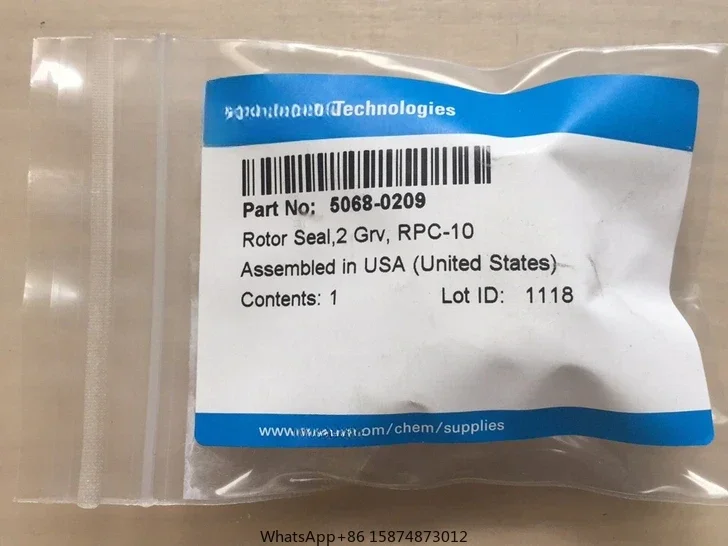 Agilent 5068-0209 Rotor Seal, 2 Grooves, Elongated Groove For 1260