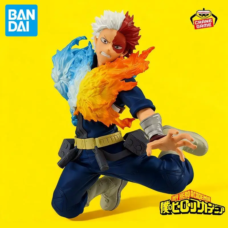 In Magazzino Bandai Originale Banpresto Shoto Todoroki Figure Maximatic Anime Statue Modelli di Azione Bambole Bambini Giocattoli Ornamenti Regali