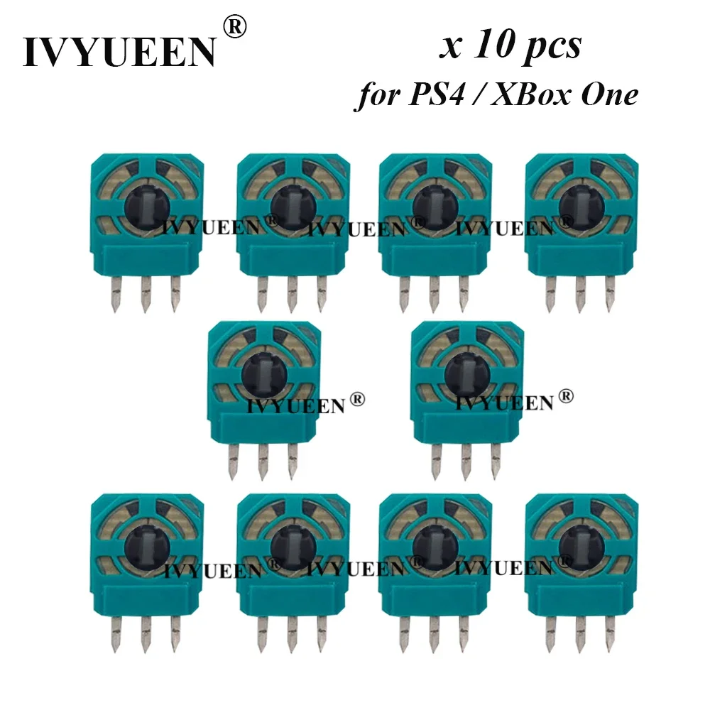 IVYUEEN 10 PCS for PlayStation 4 PS4 PRO Slim Controller Joystick Axis Analog Sensor for XBOX ONE X S 3 Pin Module Micro Switch