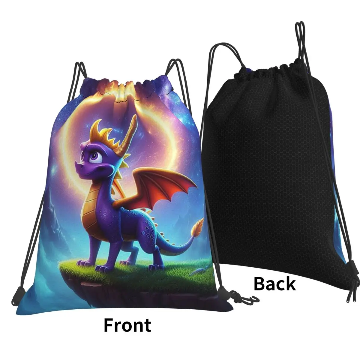 Ice Spyro Backpacks Fashion Drawstring Bags Sports Bag Book Bags for Travel Students