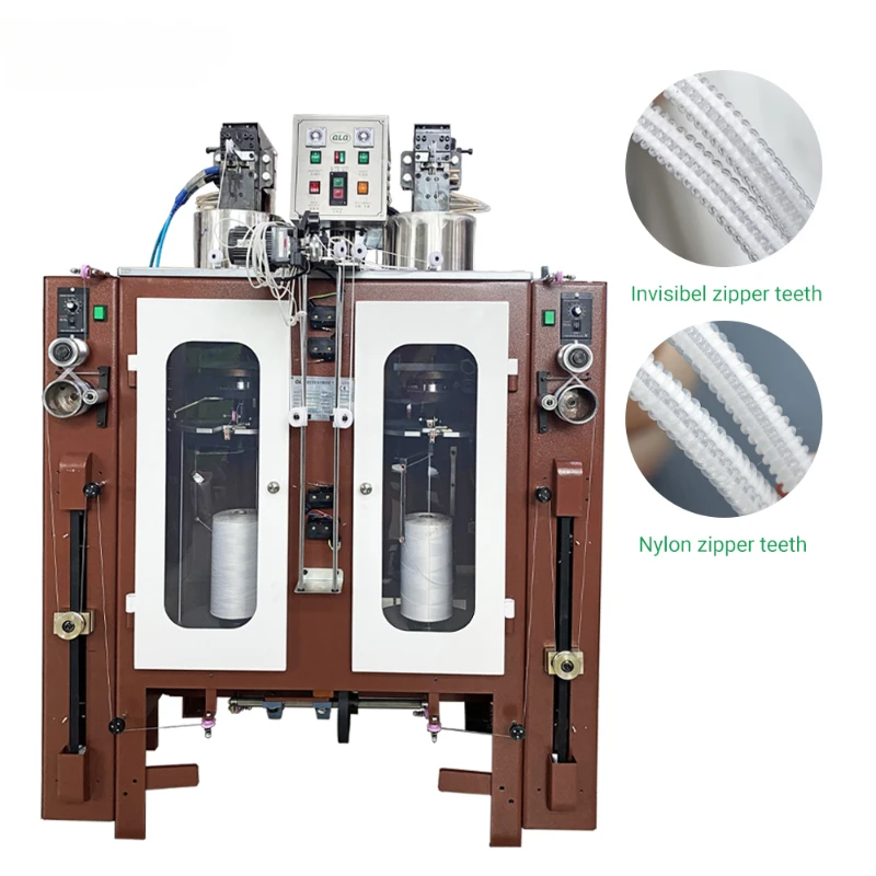 New Model Automatic Zipper Coil Forming Machine Zip Attachment Zipper MakingMachine for sale Nylon Invisible Zipper Coil Machine