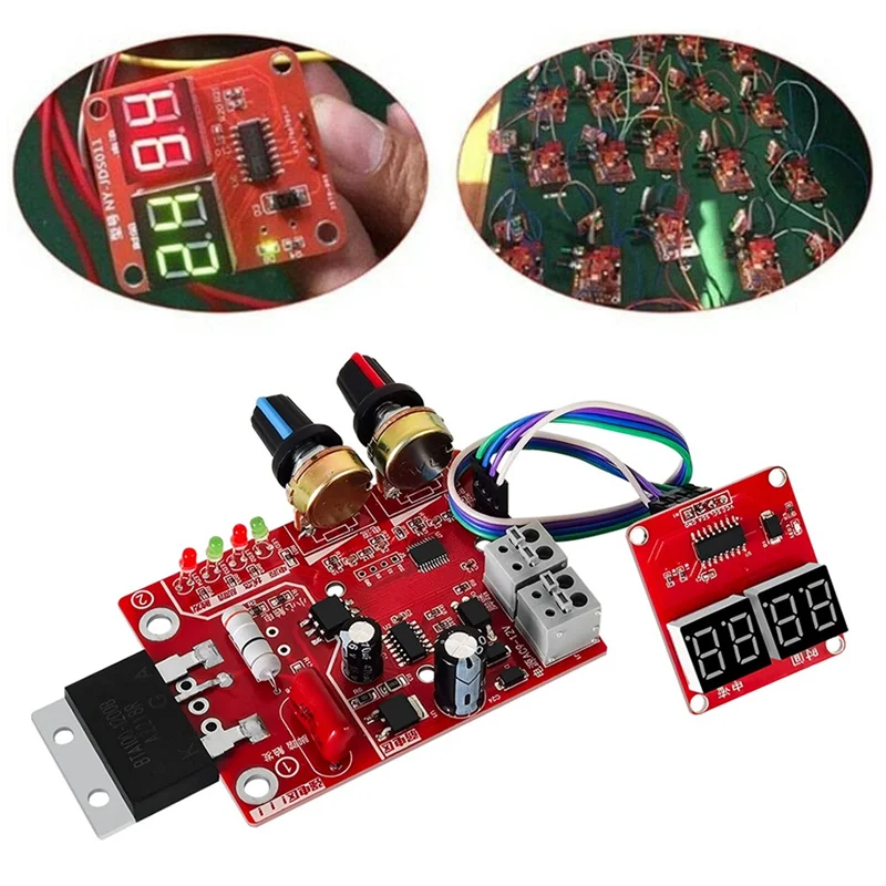 Mejores OFERTAS NY-D01 tablero de Control DIY tablero de Control de máquina que regula el tiempo y la corriente pantalla Digital tablero de Control DIY (100A)