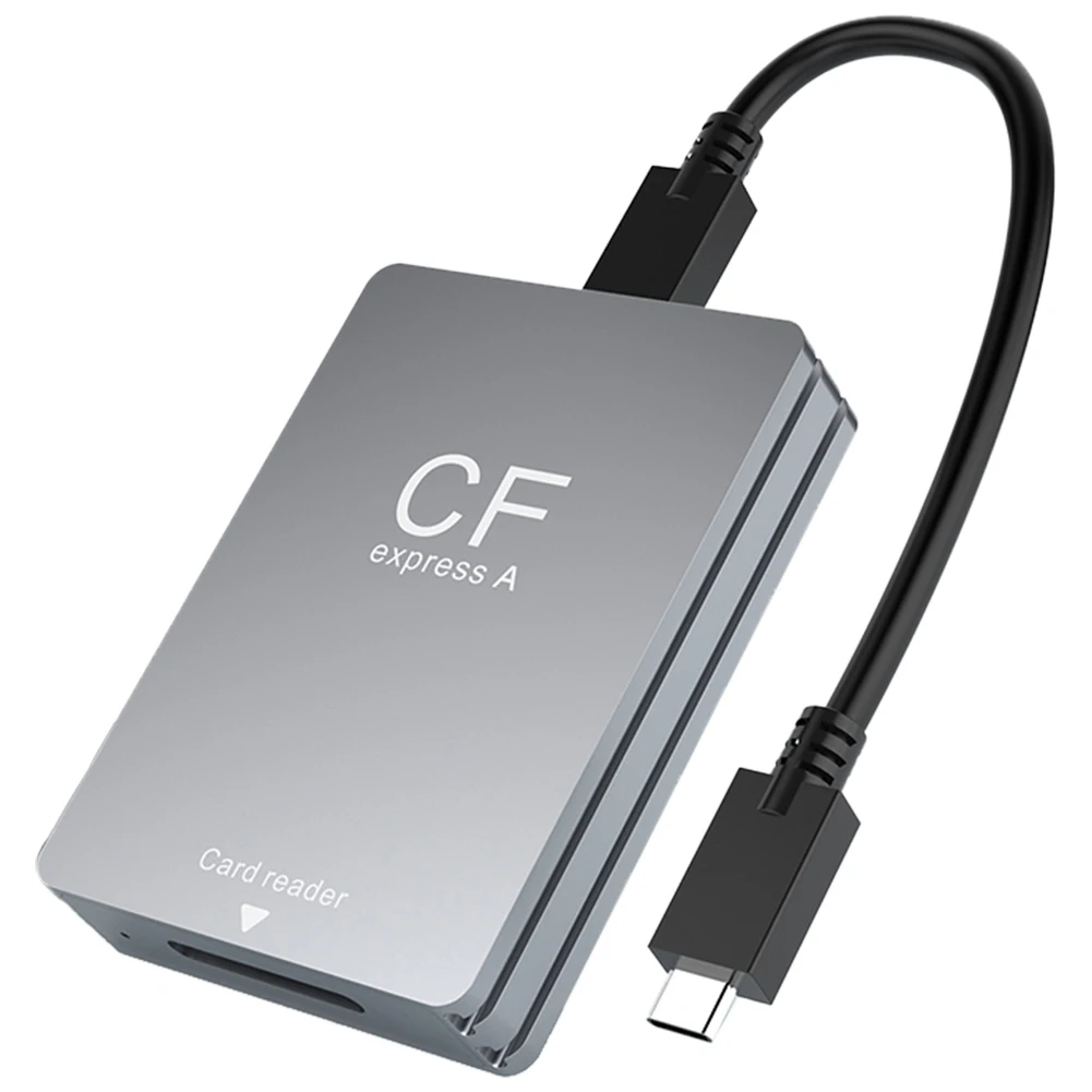 CFexpress Type A Card Reader USB 3.2 10Gbps Cardreader Adapter with USB C To USB C/USB A Cable Support Android/Windows/ OS