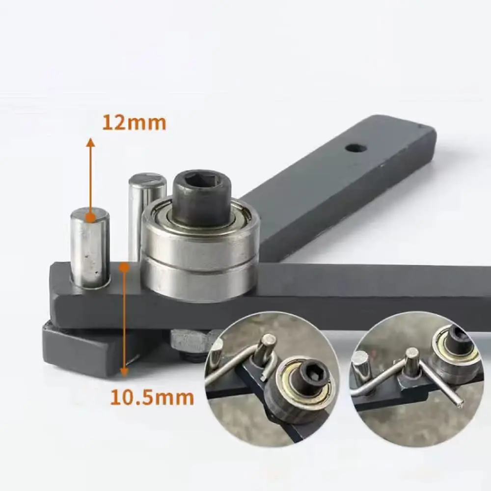 رافورد حديد التسليح بندر 1-10 مللي متر الحديد/الصلب/الأسلاك النحاسية زاوية بندر خطاف الصيد تشكيل أداة صغيرة دليل حديد التسليح بندر أدوات يدوية ذاتية الصنع #2