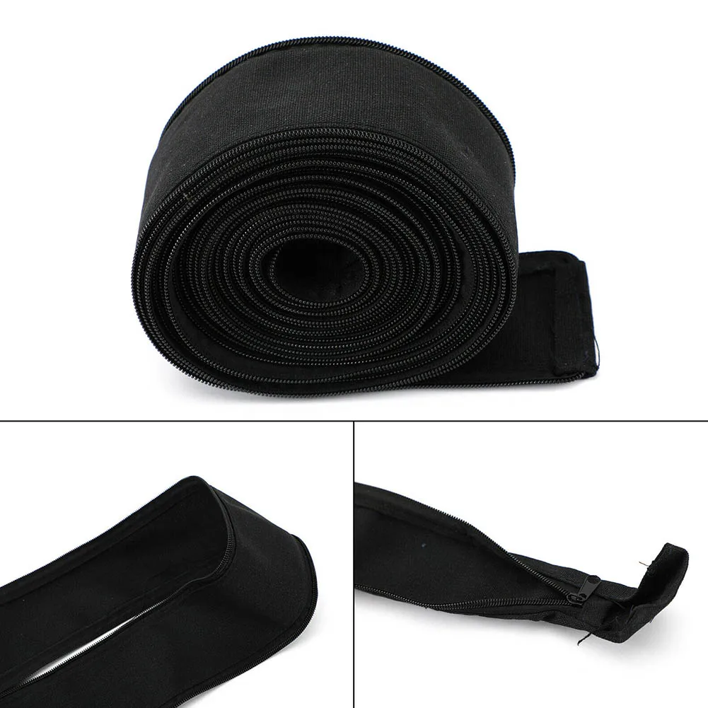 25ft/7.6m Protective Sleeve Sheath Cable Cover Welding Tig Torch Hydraulic Hose Tools Black Welding Soldering Supplies