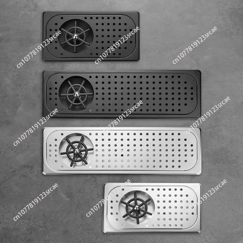 Stainless Steel Bar Cup Pusher Embedded Automatic High Pressure Cup Pusher Cafe Bar Sink Cup Washer