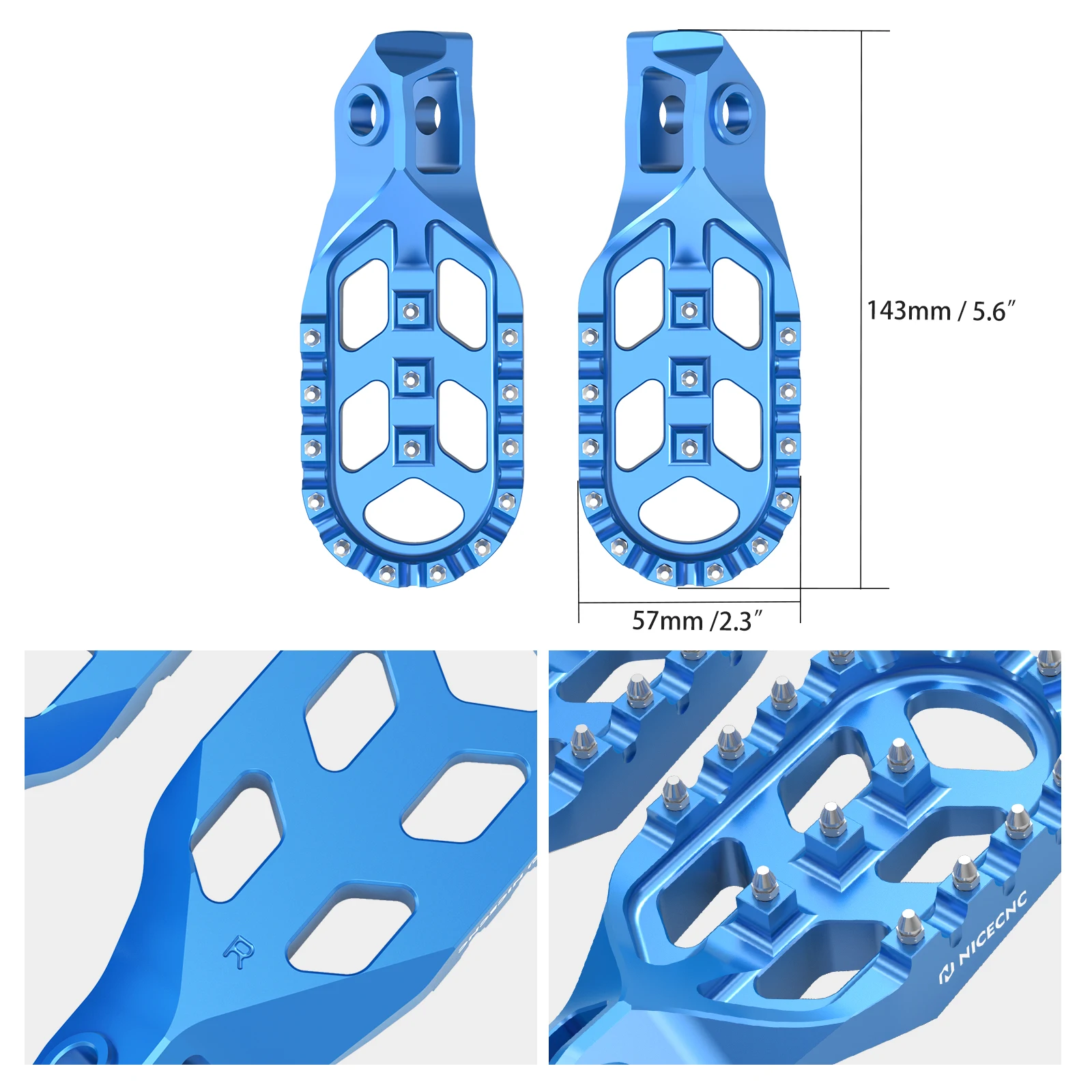 For Husqvarna TE 300 2024 Forged Foot Pegs Footrests TE FE 125 200 250 300 350 400 450 501 2024 FC FX TX TC 125-450 2023-2024