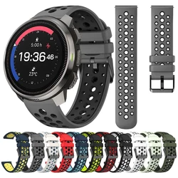 22mm Breathable Sports Two-Tone Silicone Strap For Suunto RACE S/Ocean/Vertical/5 9 Peak Pro Replacement Band Wristband