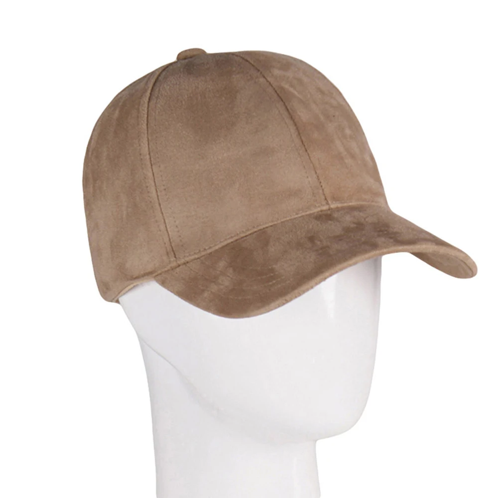 Mode Marke SnapbackBaseball Kappe Frauen Gorra Straße Hip Hop Wildleder für Damen Schwarz Grau Baseball Hüte – Detail 9