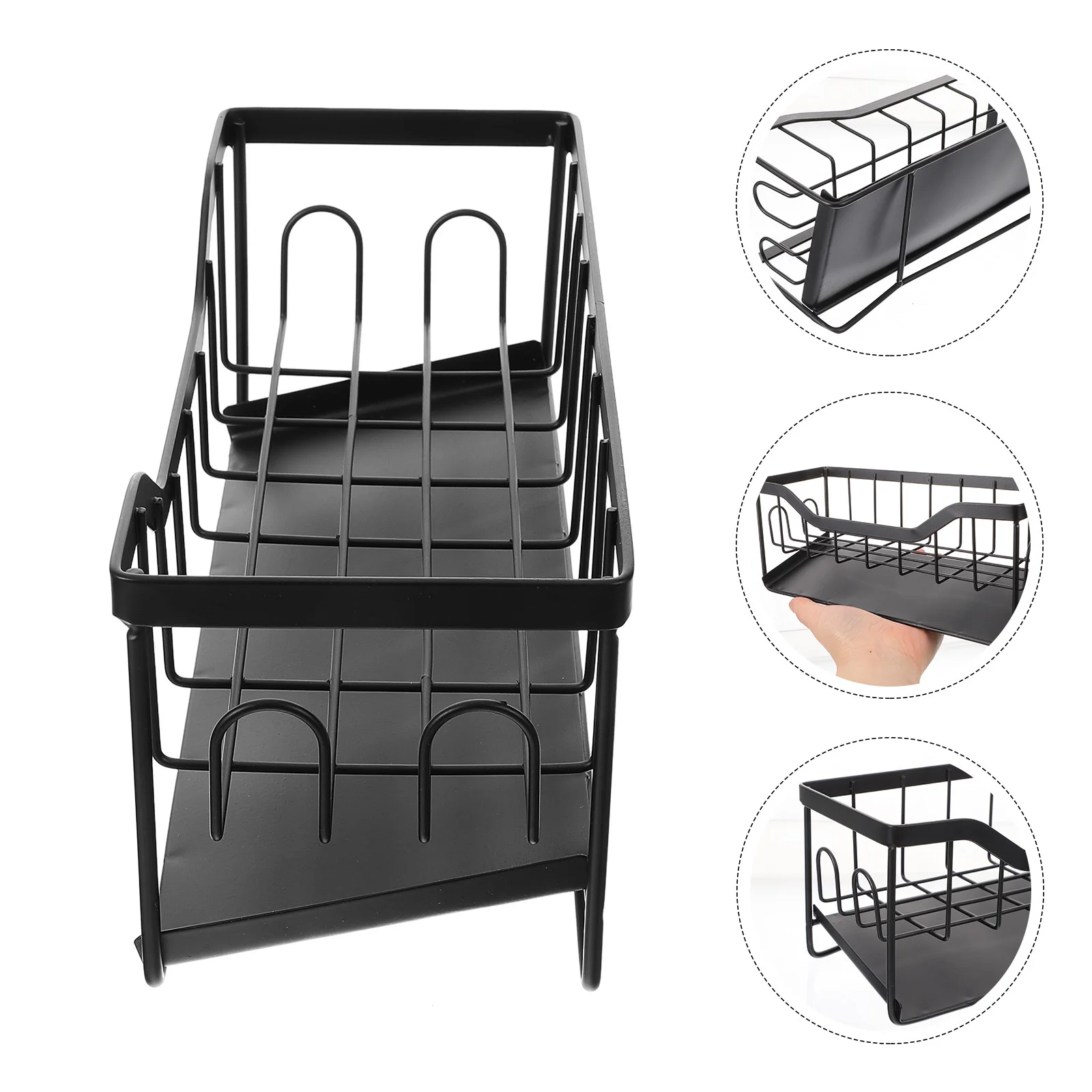 

Органайзер для губки для кухонной раковины, сливная полка, держатель для мыла, держатель для кухонной ткани, экономия места, кухонная полка для хранения, органайзер для губки