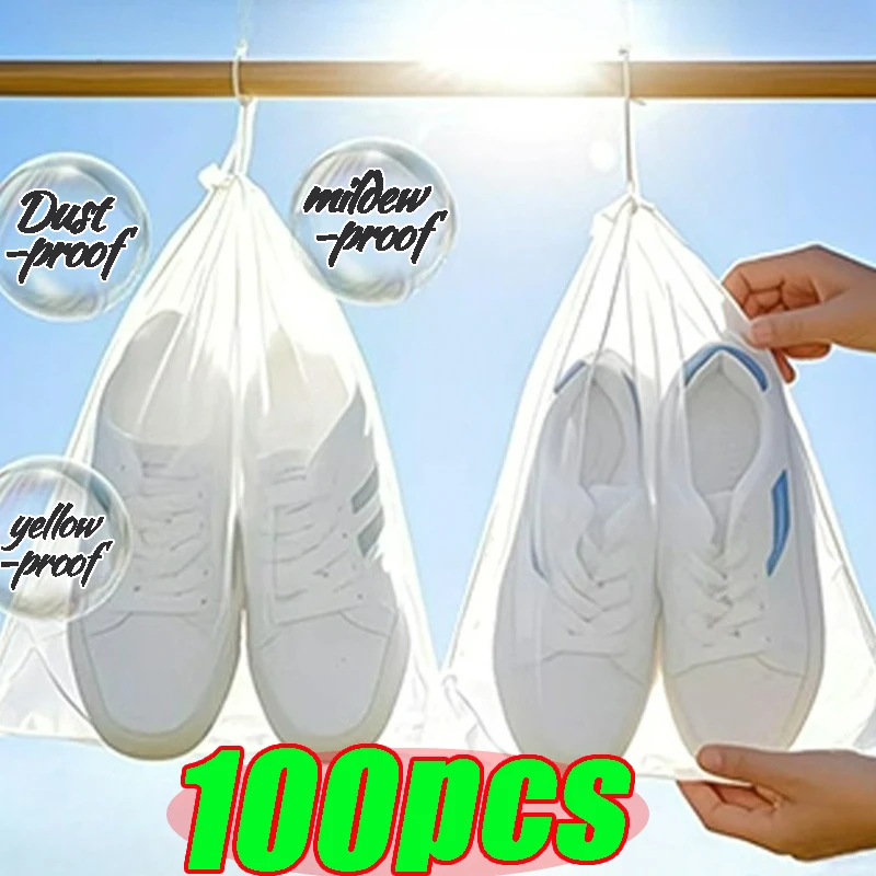 100-sacos-brancos-com-cordao-para-armazenamento-de-sapatos-a-prova-de-poeira-em-tecido-nao-tecido-portateis-para-viagem-embalagem-domestica-bolsa-suspensa-com-cordao