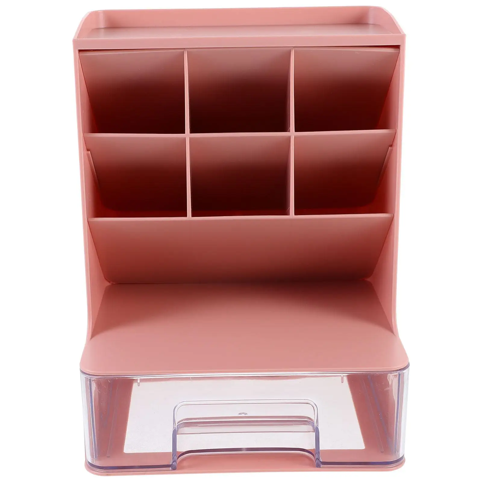 

Multi functional Desk ganizer Stationery Storage Rack Pen Holder Box Plastic Pencil Compartment Office Supplies