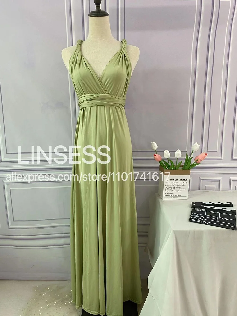 Roest Bruidsmeisje Jurk Infinity Multiway Maxi Bruidsmeisje Jurk Formele Wrap Trouwavond Jurk Bruiloft Cocktail Floor Length