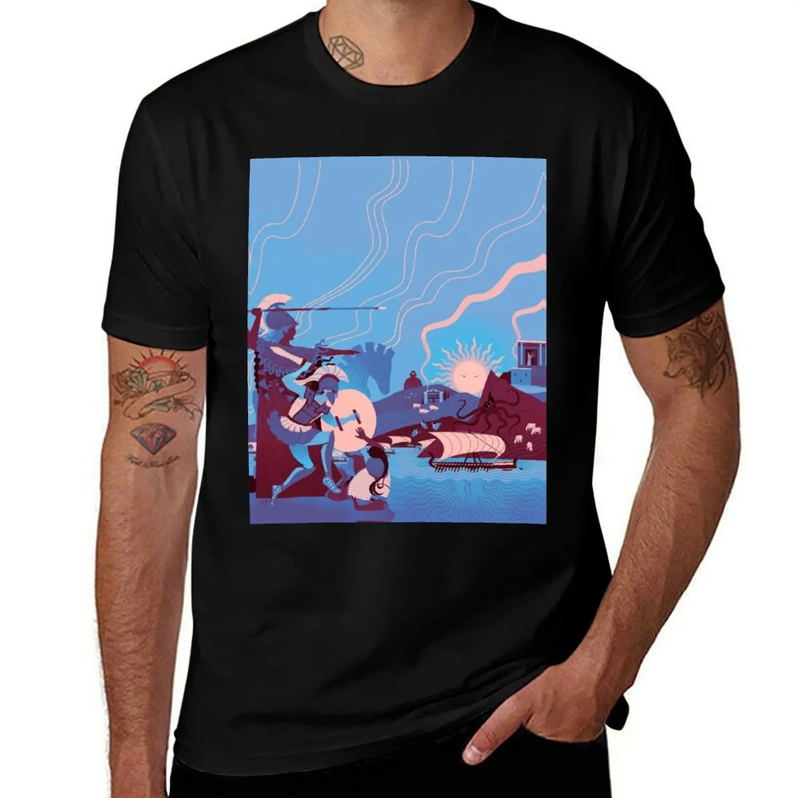 

Homeric Landscape - Winter T-Shirt man t shirts for men cotton t shirt pack