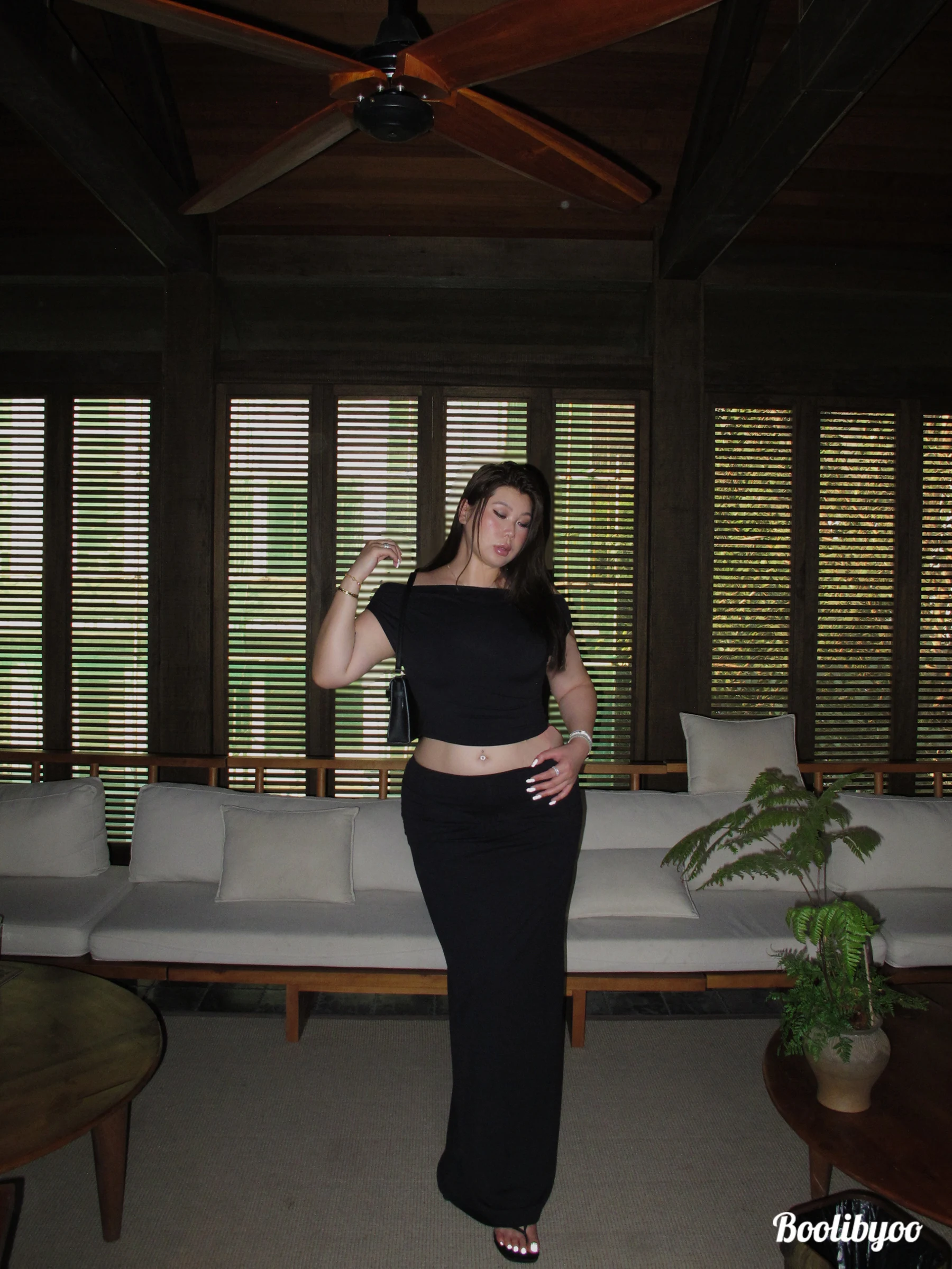 

Boolibyoo Kardaian Cloud Feel Large Size High-Quali Spicy Girl Top And ter Skirt Set Sexy Bodycon Midi Skirt Set