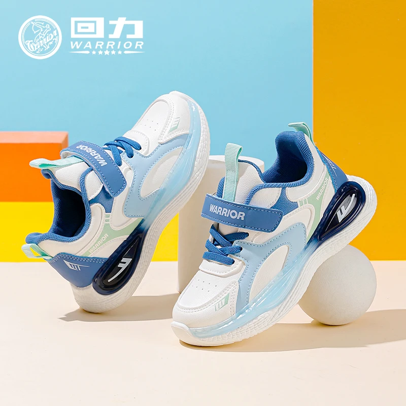 

Детская обувь Warrior, осень 2024, новая детская повседневная обувь из искусственной кожи, спортивные кроссовки на открытом воздухе для мальчиков, модные кроссовки