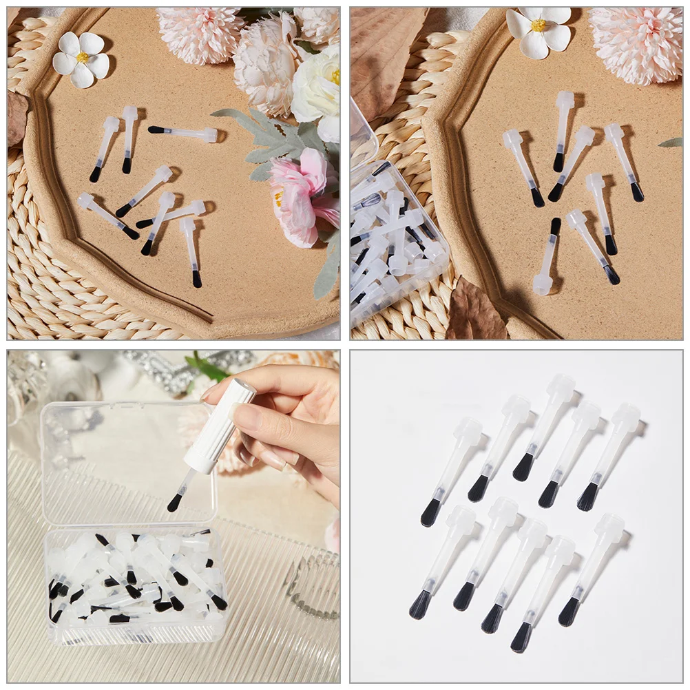 French Nail Polish Brush Child for Kids Manicure Kit Plastic Pen Fingernail Bottles