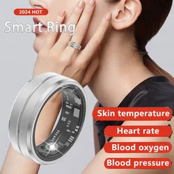 Smart Ring Women Heart Rate Blood Oxygen Blood Pressure Temperature Sleep Calories Health Multilingual Fitness Tracker Rings Men