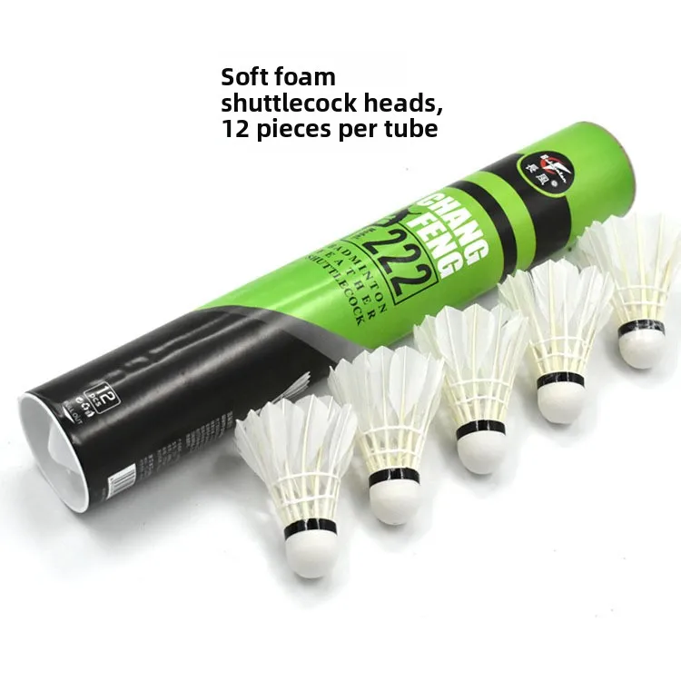 badminton-longfeng-222-555-tete-de-raquette-en-mousse-synthetique-badminton-d'entrainement-pour-amateurs-double-couche-de-durabilite-utilisation-polyvalente