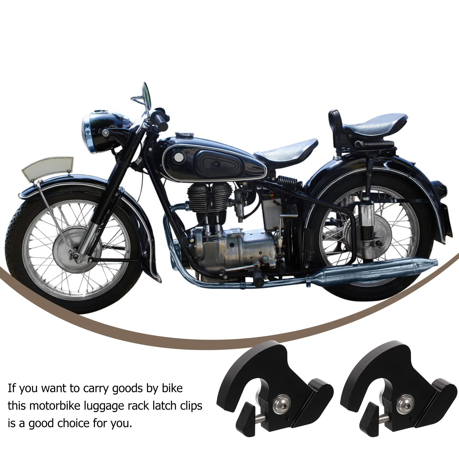 

2Pcs Detachable Clip Latch for Motorcycle Luggage Rack Heavy Duty Aluminum Fastener Quick Release Bar Buckle Easy Install