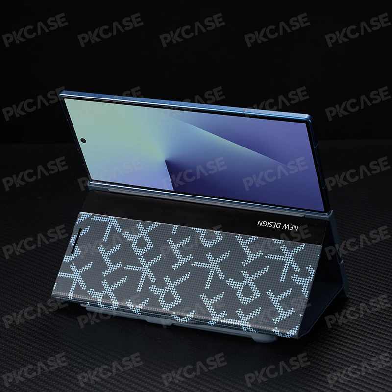 PKCASE Floral Printed Leather Case For Samsung Galaxy Z Fold 8 Ultra 7 6 5 4 3 Shockproof Stand Cover