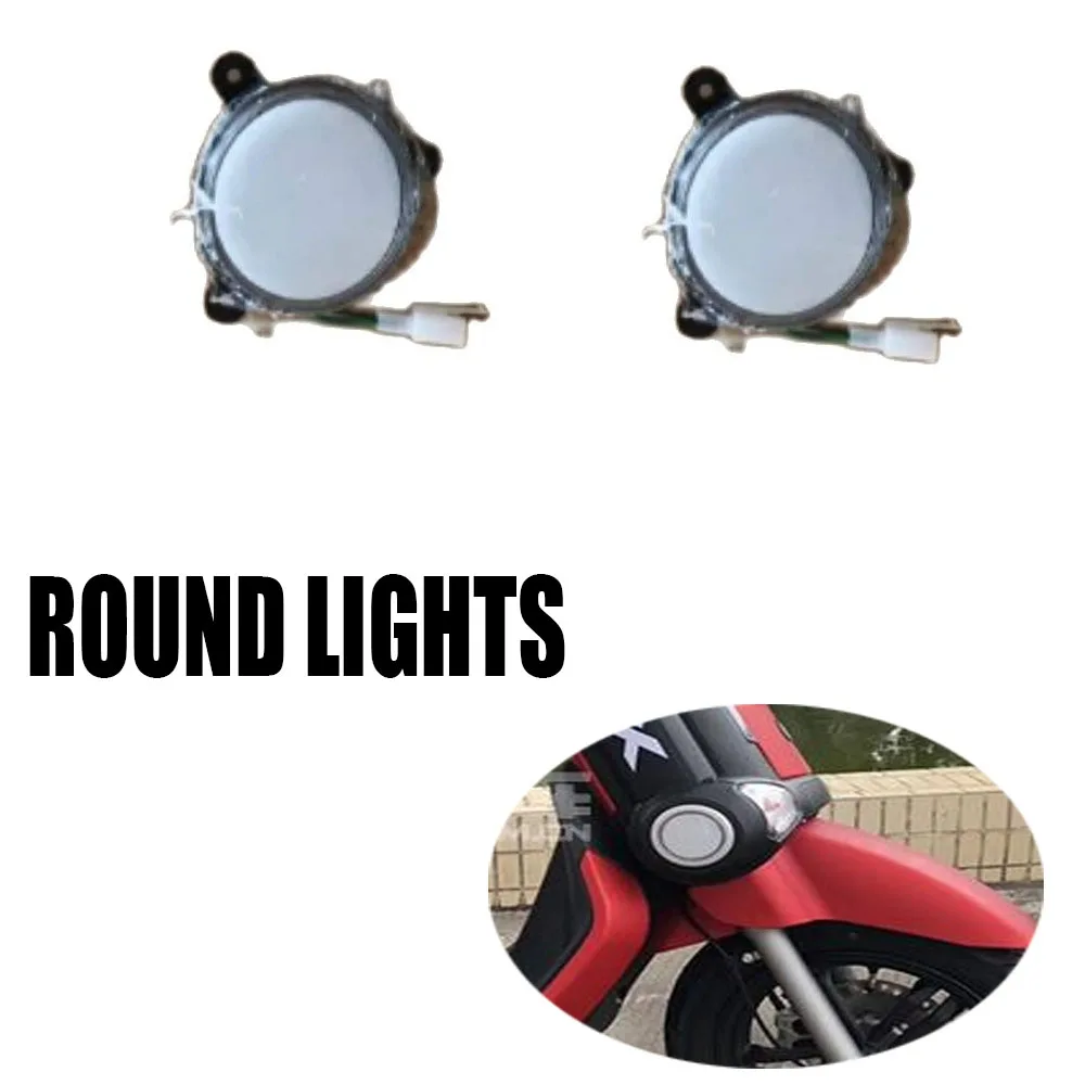 

Round Lights Left And Right Decorative Panels For YAMAHA QBIX 125