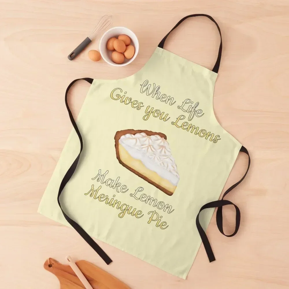 

When Life Gives You Lemons, Make Lemon Meringue Pie Apron kitchen girl Kitchen on the wall useful gadgets for home Apron