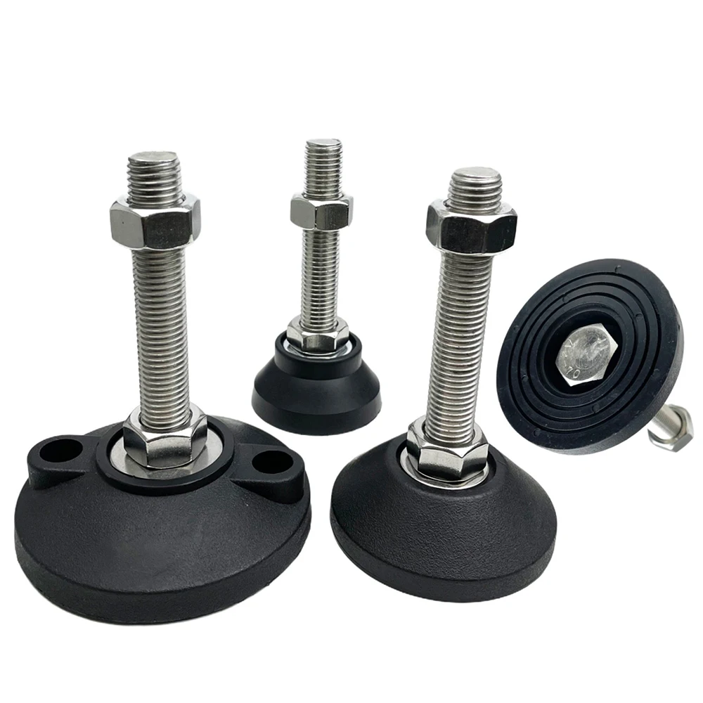 1Pcs Dia D30-D125 Adjustable Lathe Leg M5-M24 Thread Type Levelling Feet Support Foot Fixed Nylon Base Furniture Foot Pads