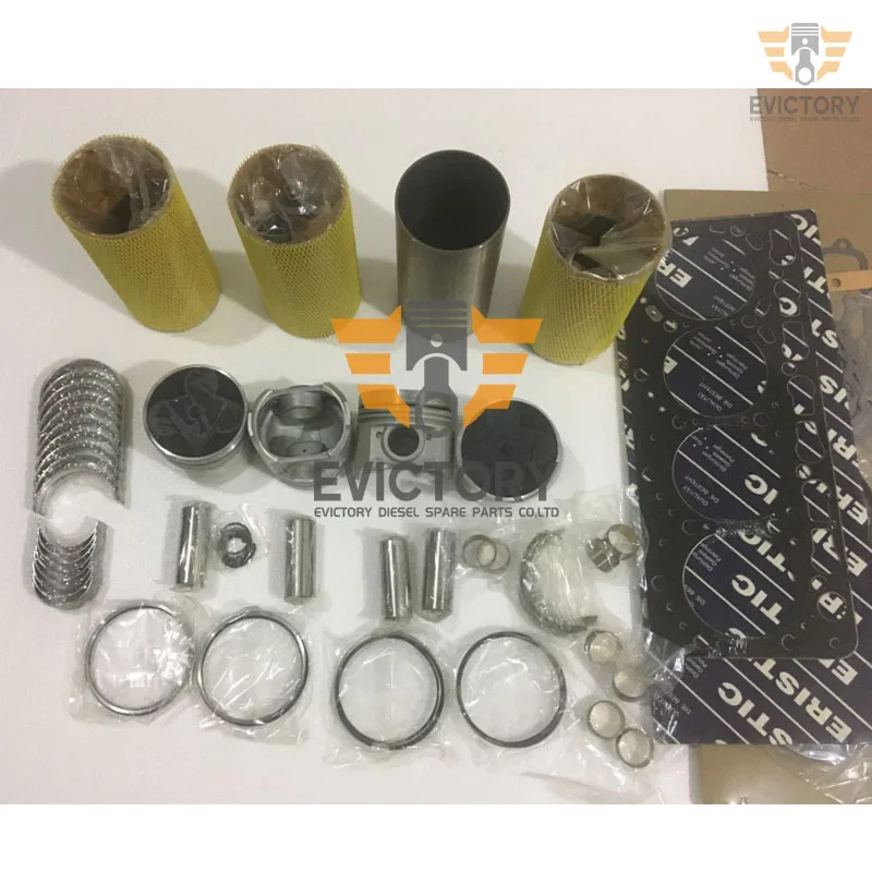 

For ISUZU 4BD2 4BD2T Overhaul Rebuild Kit cylinder head gasket liner piston ring bearing NPR ELF NQR Truck Piston Gasket