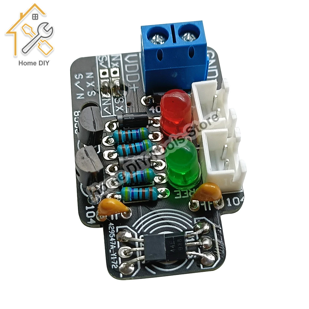 Módulo de Indução Magnética 5V a 20V DC High Precision Hall Effect Magnetic Sensor Module Pole Resolver Module