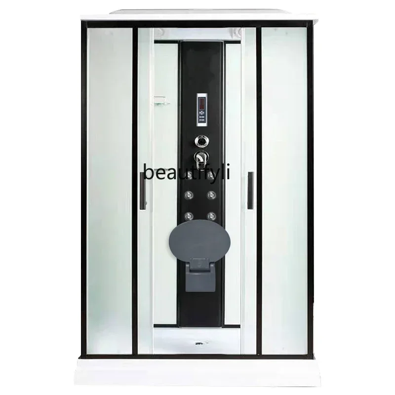 new  ssIntegral shower room Bath room Tempered glass Dry and wet separation Arc fan rectangle ss 7486