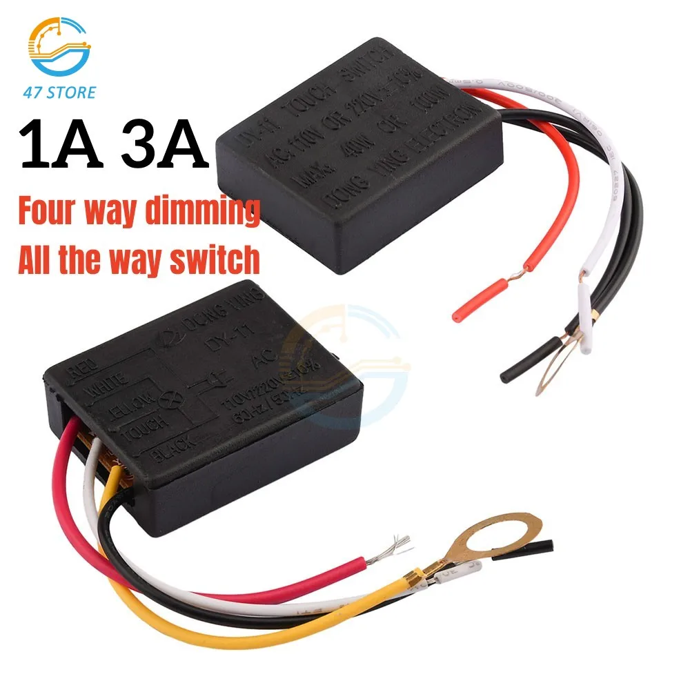 AC 220-240V 1Way/4Way Touch Sensor Switch Desk Light Parts Touch Control Sensor Dimmer for Bulbs Lamp Switch 15-85W Touch Switch