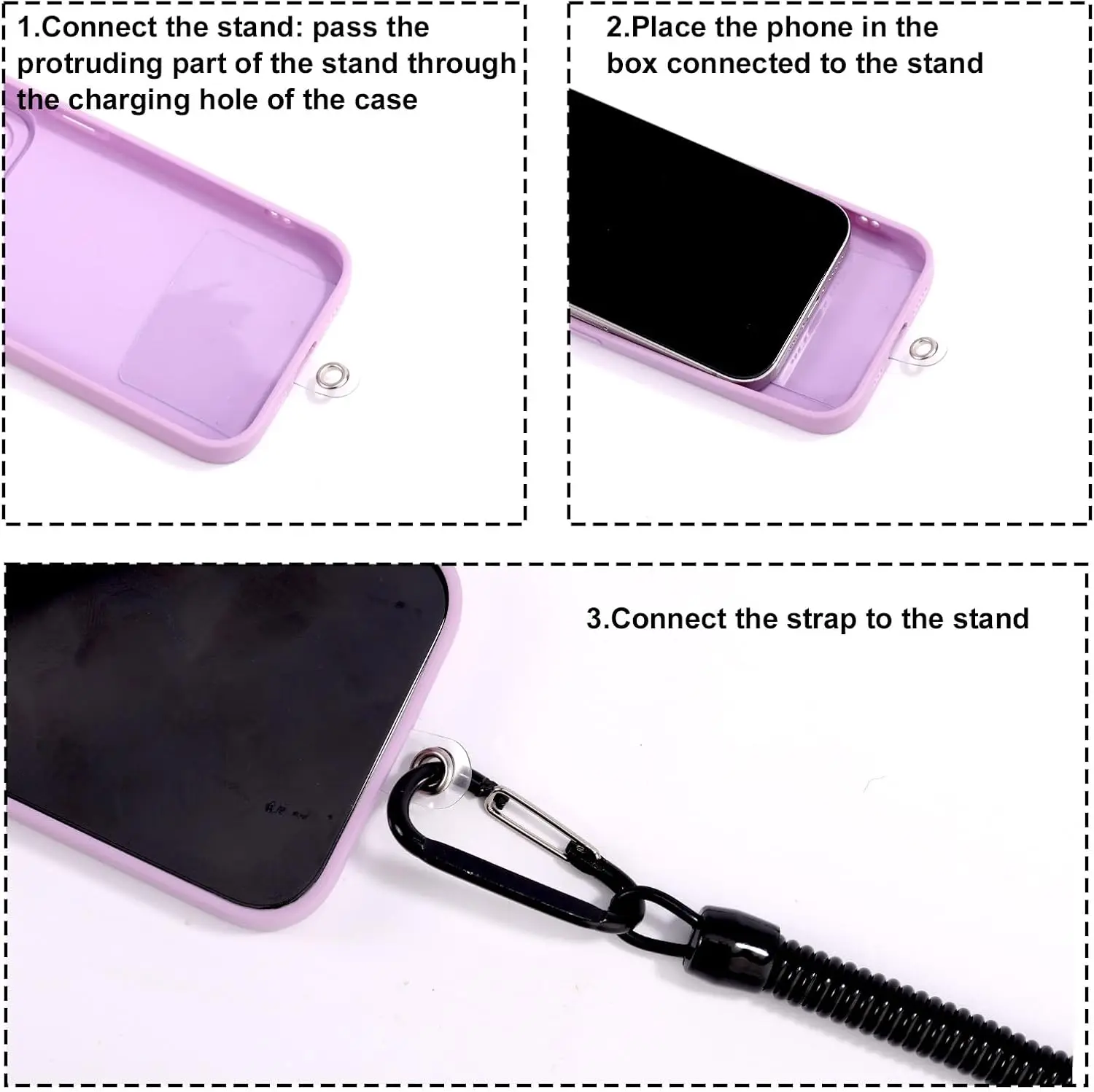 Uchwyt na pasek magnetyczny uchwyt na telefon komórkowy z klipsem do plecaka z metalowym haczykiem na sprężyny do iPhone akcesoria Magsafe