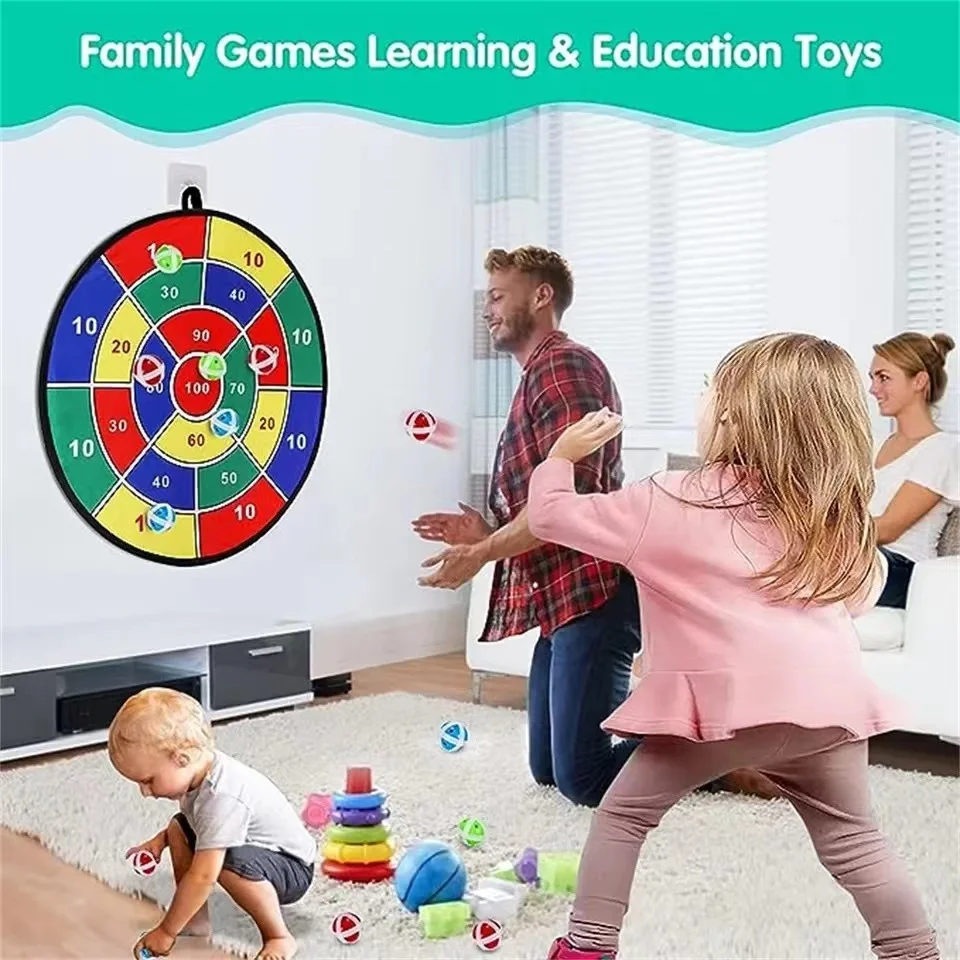 

36cm kids Shooting Target Toys Large Dart Board Kids Toys With Sticky Balls Indoor/Outdoor Dart Target Plate Fun Party Play Game