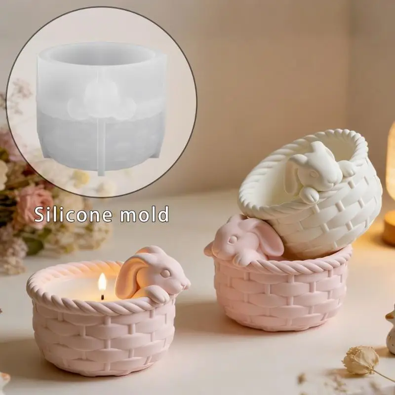 

Пищевая силиконовая форма для свечей с кроликами и легкими съемными конструкциями для изготовления кристаллов из эпоксидной и