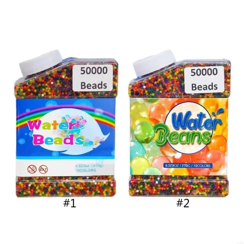 C90A 50000PCS Perles d'eau colorées