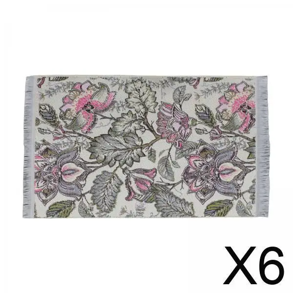 

Miniature Dollhouse Rug Woven Turkish Carpet Multicolor Silk Floor Covering for 1/12 Doll House Living Room Bedroom